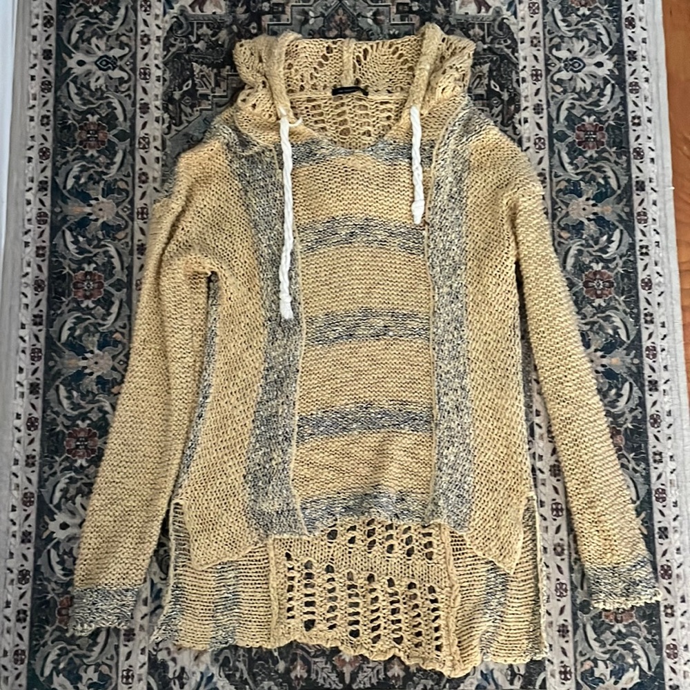 Poncho style sweater